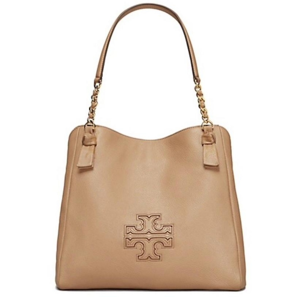 Tory Burch Harper Tote Brown Leather Bag